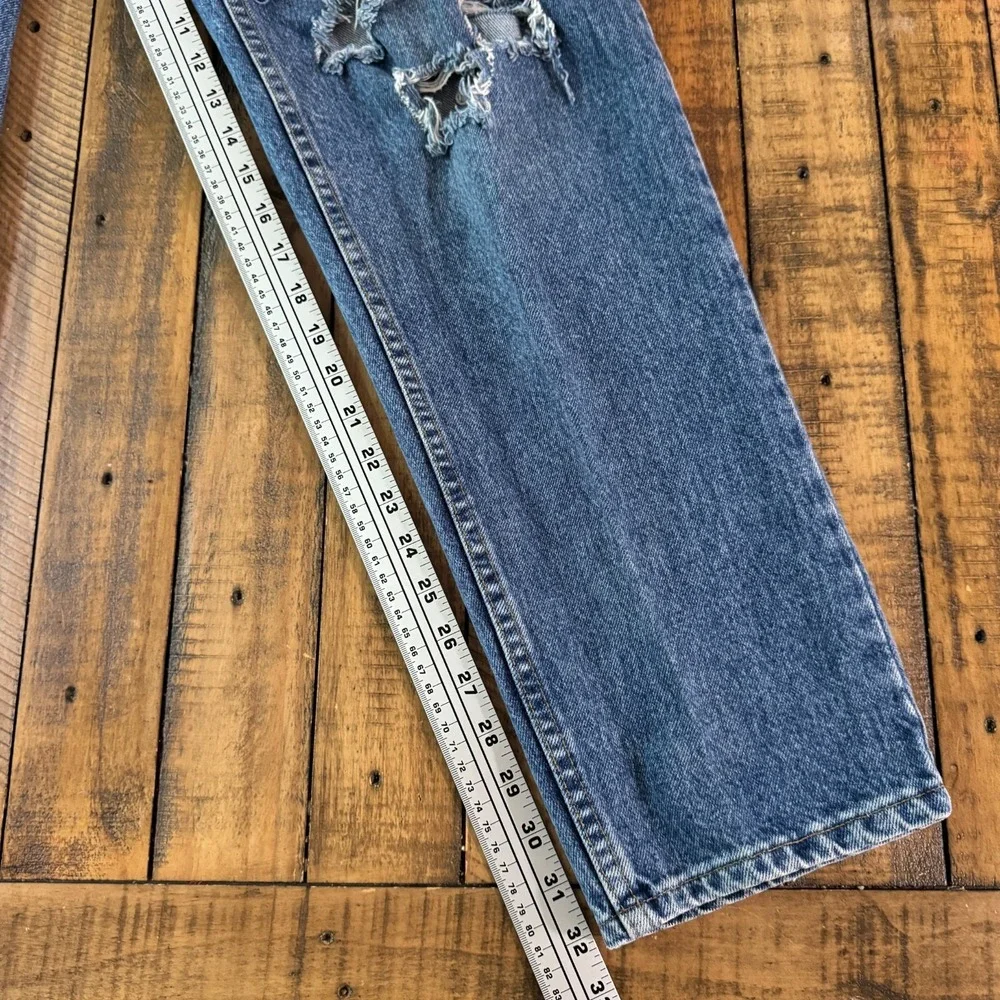 Levi's 550 Jeans Mens 30x32 Blue Distressed Straight Leg Made in USA Vintage